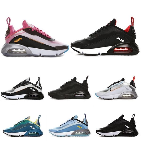 

drop shipping athletic 2090 men women running shoes girl style 2090s bred triple black white pink oreo mens sports sneakers trainers 36-45, White;red