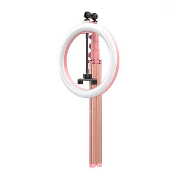 

12 inch ring light usb dimmable selfie ring lamp with one-piece folding stand for youtube tik tok makeup live studio1