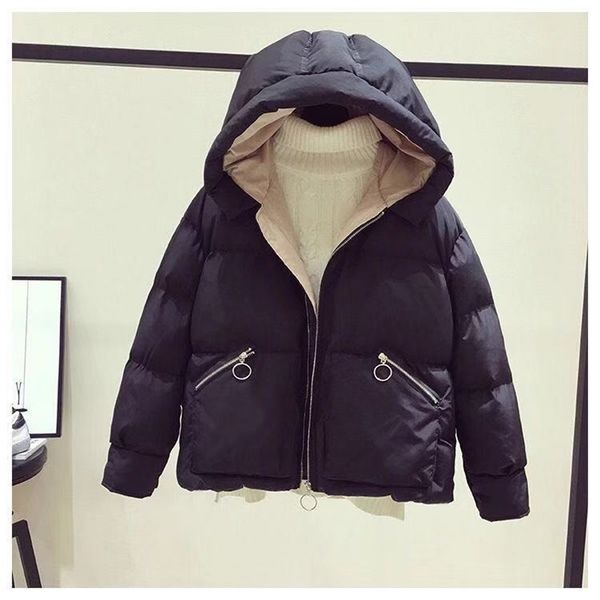 

zqlz winter coat women new hooded fashion black dames jassen winter casual cotton parka donna slim womens jackets 201225