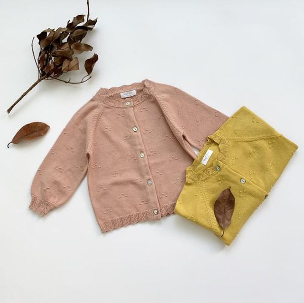 

2020 new girls knitted sweater autumn winter fashion girls cardigan 1-6 years yq632, Blue