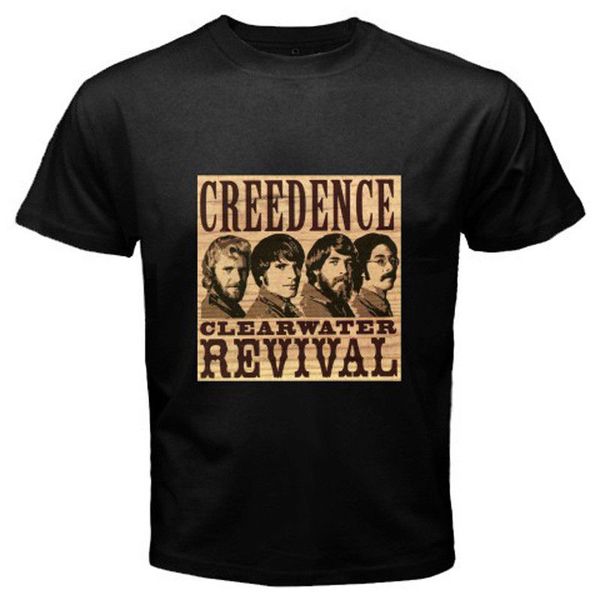 

черный размер creedence clearwater revival 70's мужской m l xl 2xl 3xl мужской с коротким рукавом печать толстовки дизайнеров футболки толст