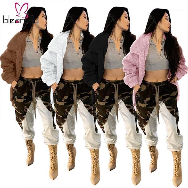 

faux fur coat winter outfits for women clothing streetwear long sleeve thick warm night club female long coats 20201, Black