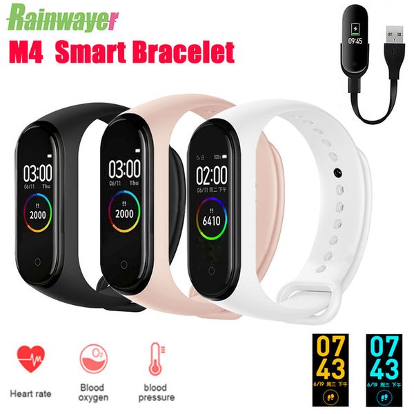 

давление крови m4 heart rate monitor фитнес tracker m5 смарт bluetooth браслет wirstband водонепроницаемый smartband