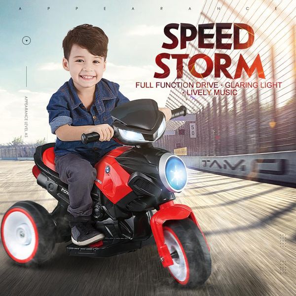 

child electric motorcycle tricycle battery car with music kids ride on tricycle toys for children collectible cars toys for boys