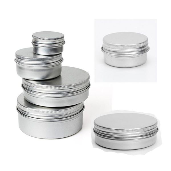 

vacuum cosmetic container container jar of aluminum lip cream screw cap