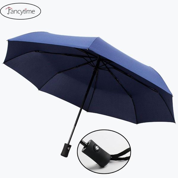 

fancytime new matic зонт дождь женщины мужчины 3 складной легкий и прочный сильный дождь автомобилей зонт дети дождливый солнечный зонтики s