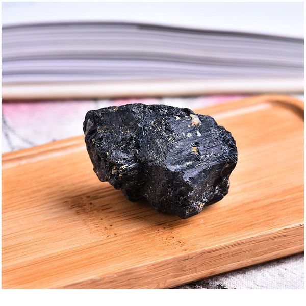 

2pc natural black tourmaline tourmaline repair ore can be used for home decoration diy gift cokkection jlloeu