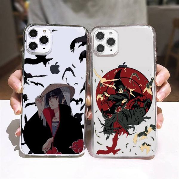 

3animated naruto uchiha itachi transparent softphone case is the largt for def 5 5s 5c se 6 6s 7 8 11 12 plus mini x procf1
