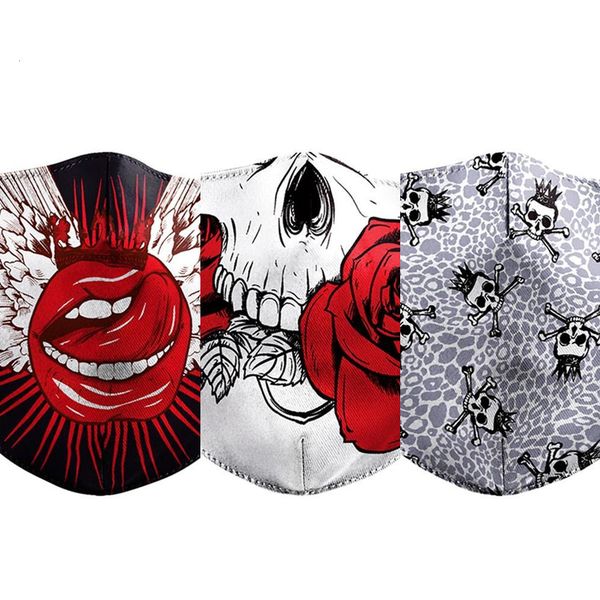 

printed fabric face aztec masks mask flower skull protective pm 2.5 dust mouth cover wash