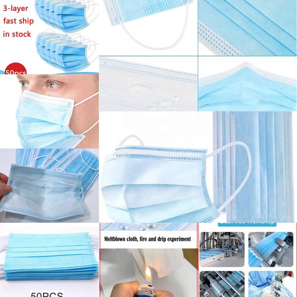 

factoryihkamask dhl 3-layer thick shipping face disposable mask protection and personal health mask with earloop mouth face sa