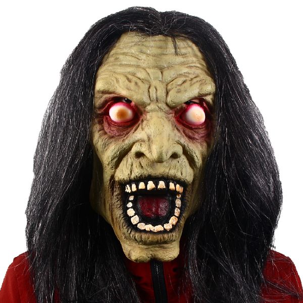 

costume accessories scary witch mask halloween cosplay prank headgear haunted house dress up horror props, Silver