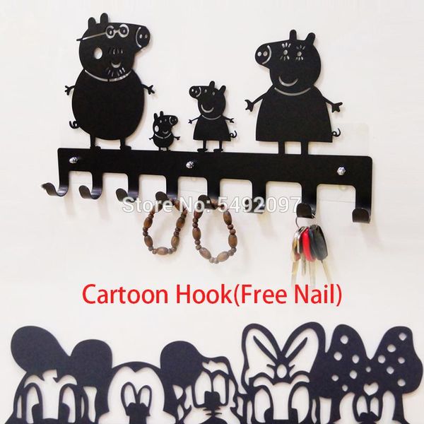 

cartoon nail iron hanger creative children room decoration clothes metal hanger wall hanging porch door coat rack hook