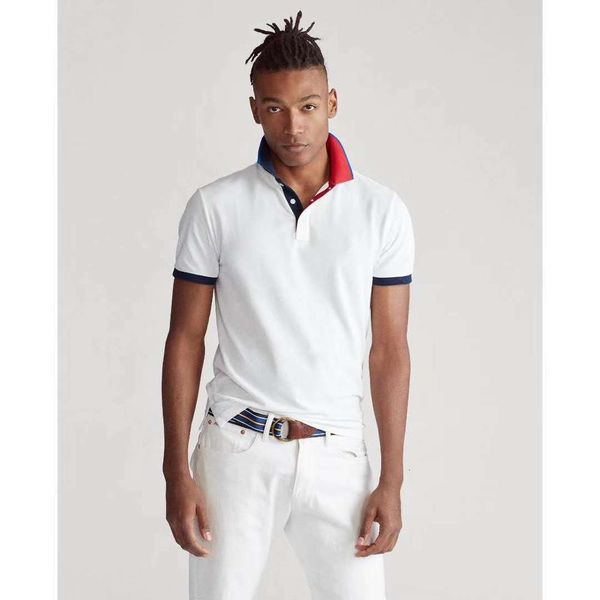 

hombre большой маленький пони ralp polo top мужчины с коротким рукавом рубашка camisa вышитый homme мужской мужской рубашки поло, White;black