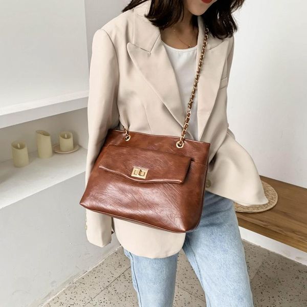 

simple chain tote bag 2020 new high capacity shoulder bag fashion versatile handbag