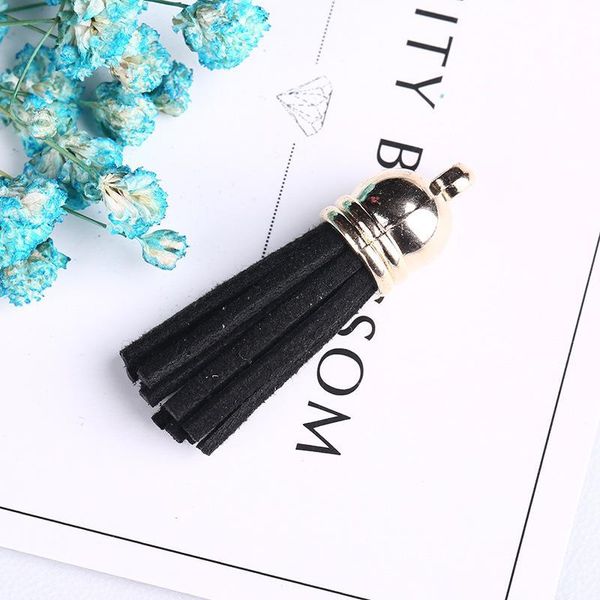 

10pcs lot 22 colors suede tassels earrings charm pendant with metal caps satin tassels for diy jewelry making findings materials h wmtesp