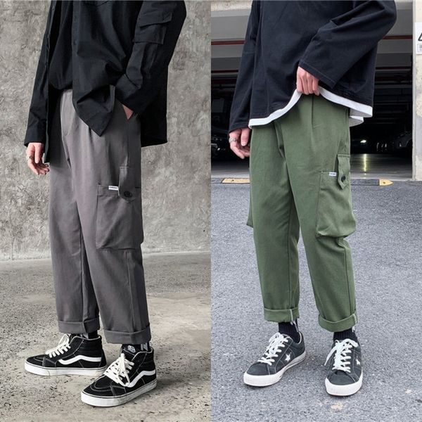 

rl6ws ins loose men's spring and casual casual autumn pants new work student straight tube trend versatile pants 7pgwx, Blue