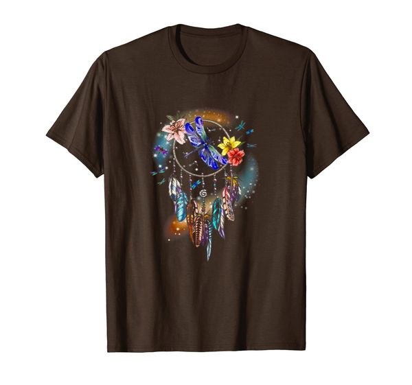 

dreamcatcher dragonfly t shirt art style, White;black
