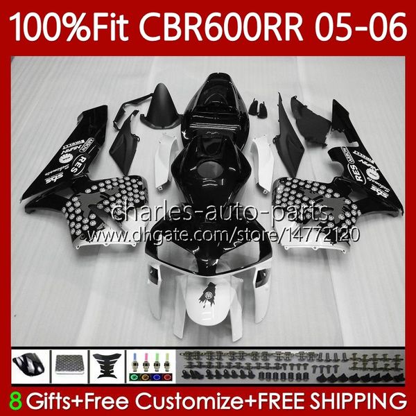 Spritzguss-Verkleidungen für HONDA CBR 600RR 600F5 600CC 2005–2006, Graffiti-grauer Körper 72No.322 CBR600 CBR 600 CC F5 RR F 5 2005 2006 CBR600F5 CBR600RR 05 06 OEM-Karosserie