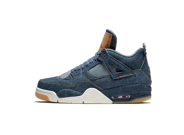 

air 4 retro bred men shoes original high sneakers shoes men women 51806, Black