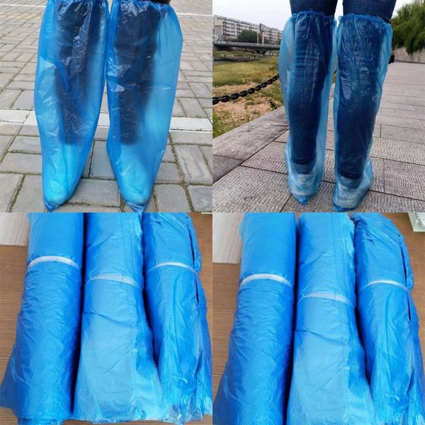 

disposable shoe covers thickening dust proof anti skid transparent foot cover comfy lightweight plastic overshoes 0 3yq e19