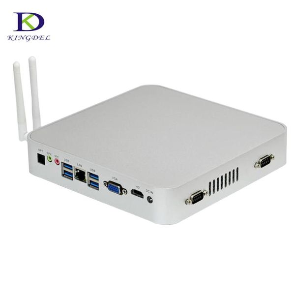 

2*com fanless mini pc quad core celeron n3150 nuc htpc ntel hd graphics up to 2.08ghz netcomputer hdmi vga desktv box