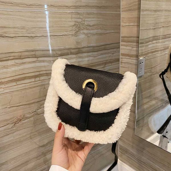 

new wool bag shoulder bag fashion designer coin purse handbag plush messenger bag purse wholesale