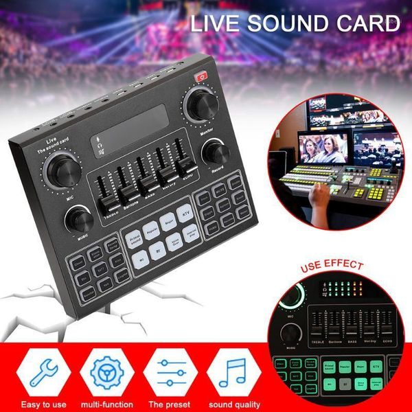 

audio studio sound card v9 for phone pc live broadcast bluetooth sound adapter for household computer safety parts1