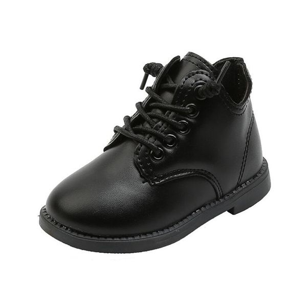 

дети мартин сапоги мальчики мягкая корова мышечные донные сапоги младенца стороны молнии сапоги теплый хлопок обувь водонепроницаемый bbyujr, Black