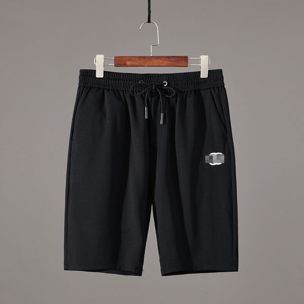 

summer thin men's capris black soft elastic casual shorts 468, White;black