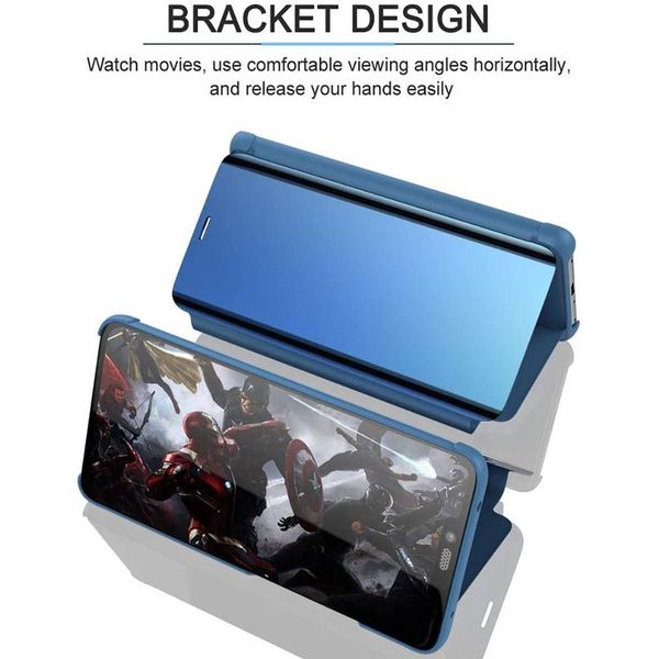 

smart case for huawei p30pro a80 clear view window stand scratchproof full body protective fol wmtost