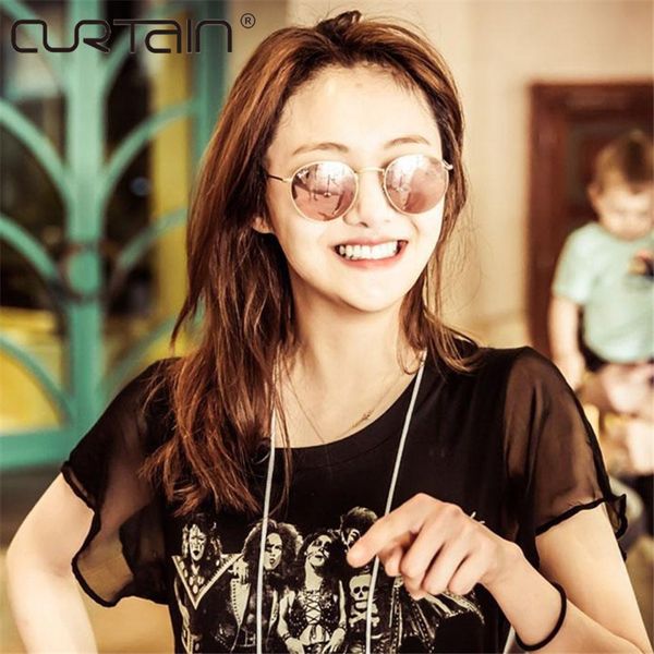 

men 2019 brand retro round designer women sun glasses for women's alloy mirror sunglasses lentes female oculos de sol