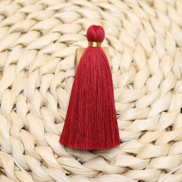 

20 шт. 6 см золотой silk thatback tassels fringe главная текстильная занавеска декор аксессуары diy beychain garmen отделка ремесла mini под