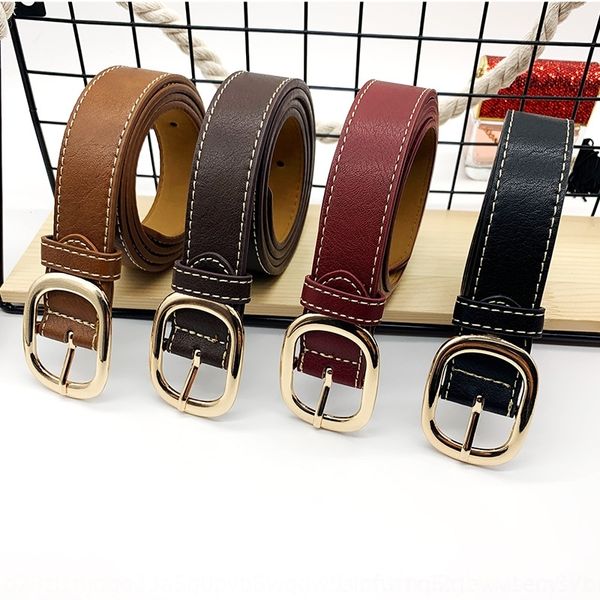 

dlpum new women's belt and jeans versatile fashion jeans with simple ins style black belt korean girls decoration tupq8, Black;brown