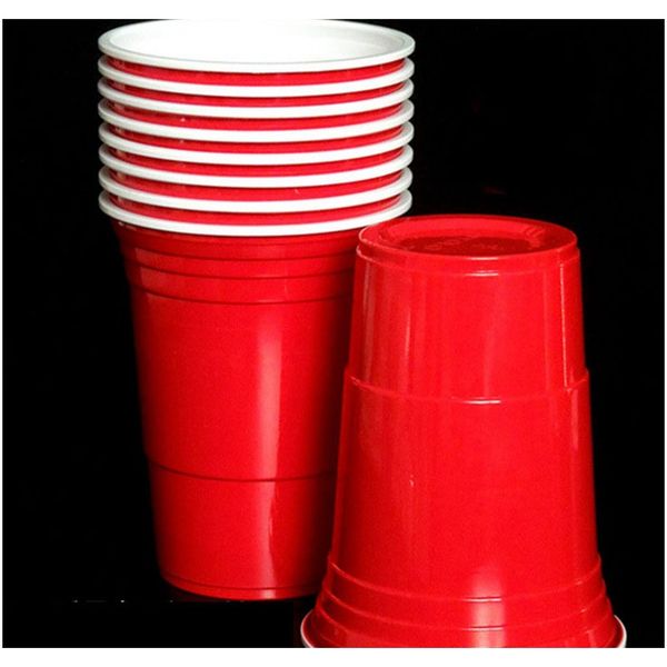 

50pcs set 450ml red disposable plastic cup party cup bar restaurant supplies household items for home supplies f qyljpy
