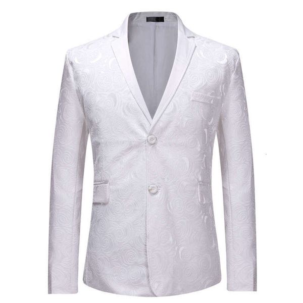 

banquet men's new suit coat business jacquard single west zt-x27, White;black