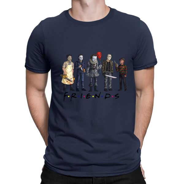 

sport horror friends pennywise michael myers jason voorhees halloween men t-shirt couple cotton t-shirts