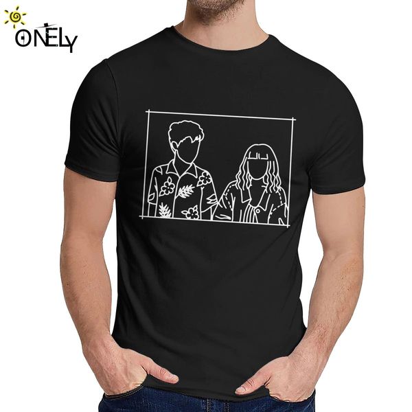 

sport crewneck the end of the f***ing world line aesthetic illustration t shirt summer man natural cotton homme t shirt ing