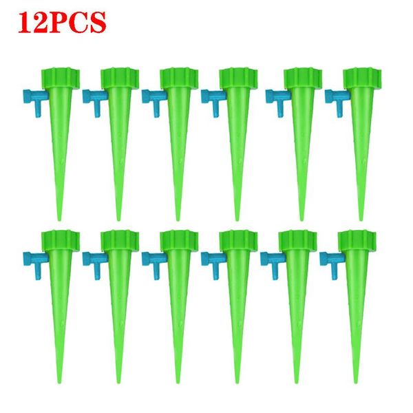 

garden 6pcs plant water dispenser matic watering nail system adjustable water flow drip irrigation watering equip wmtzzz
