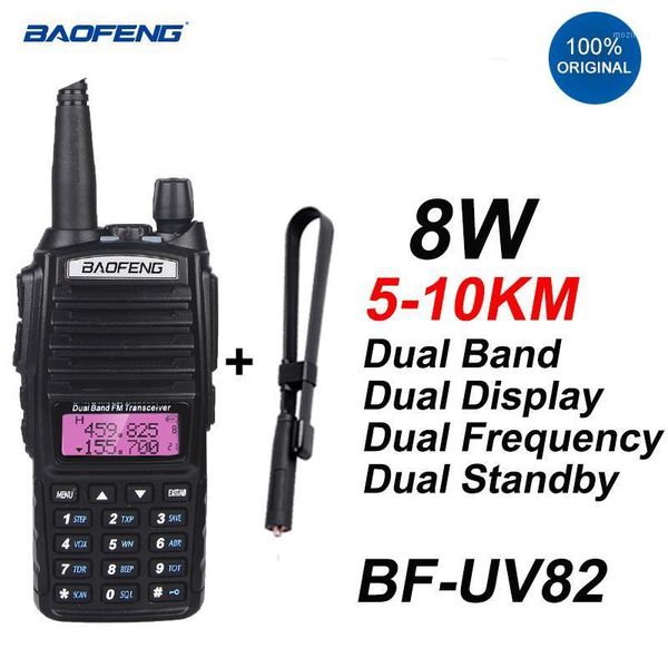 

2021 baofeng uv82 powerful 8watwo way radio dual band long range handheld walkie talkie 10km transceiver uv-82 baofeng radios1