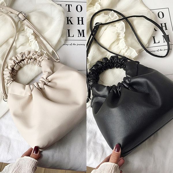 

french hand handniche popular women's 2020 summer new fashion fairy messenger bag elegant pleated hand bag dznzc