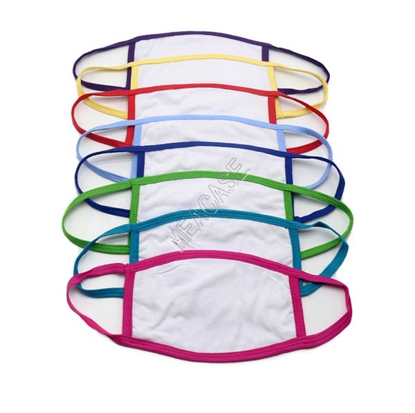 

diy plain face mask adults kids colored border masks with pm2.5 filter slot christmas masks reusable blank sublimation facemasks d92501