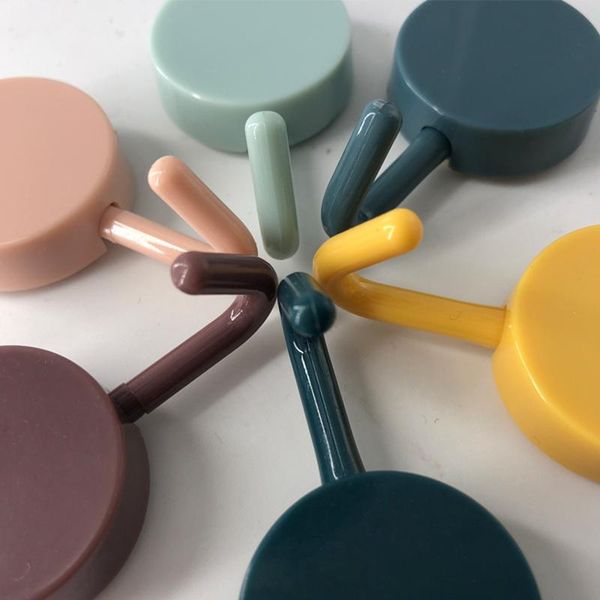

10pcs adhesive wall hooks mini plastic sticky hanger stocking holder for home kitchen bathroom office door