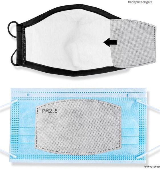

replaceable original pm2.5 filter 5 ply face active pad with activated carbon mask s breathing mouth muffle insert cca12039