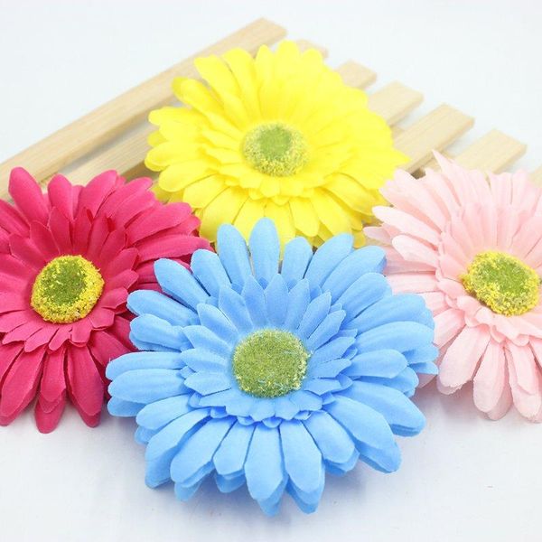 

decorative flowers & wreaths 5 pcs wreath silk flower sunflower pectoral hat shoes clothing materials christmas 10 cm