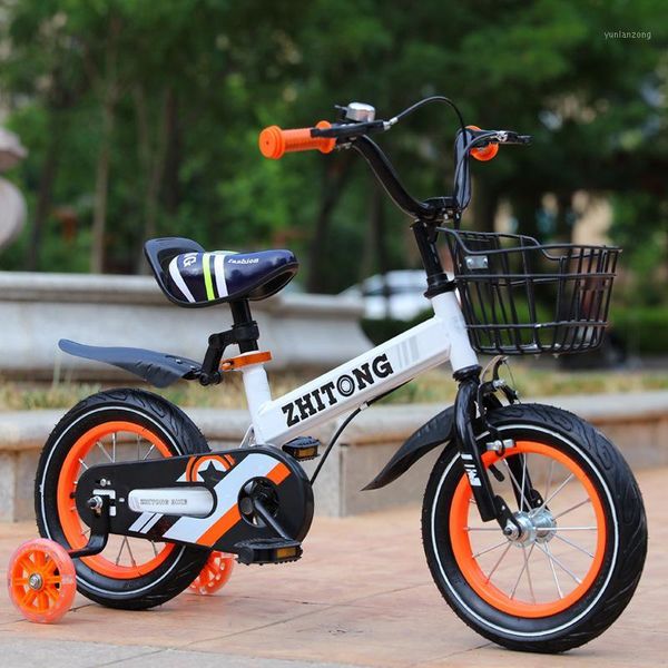 

bikes children's outdoor bicycle 2-9y carbon steel frame anti-skid thicken tires 7.99kg lightweight 12-18 inch child mountain bike1