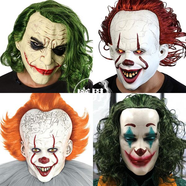 

halloween clown back to the soul 2 mask latex glowing halloween headgear clown horror halloween mask