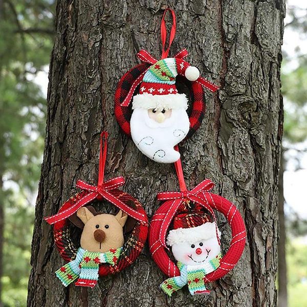 

fashion christmas wreath creative hanging wreath front door christmas supplies
