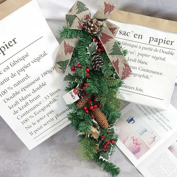 

christmas 60cm l creative rattan decorations garland mall layout christmas upside down tree