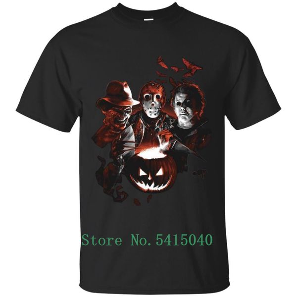 

halloween scream team black freddy krueger, jason, michael myers women fashion sport hooded sweatshirt hoodie t shirt