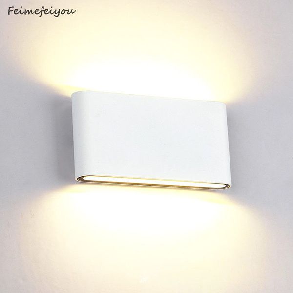 

waterproof outdoor wall lamp 6w 12w led source up and down lighting modern minimalist indoor engineering porch garden light 1020